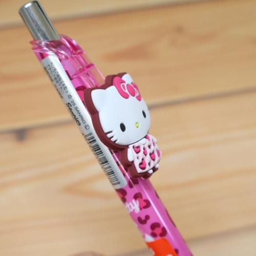ハローキティ グッズ ボールペン キャラクター マスコット付きゲルペン