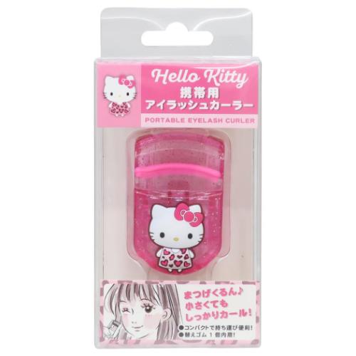 コスメ雑貨 マスコット付きアイラッシュカーラー ハローキティ ハート