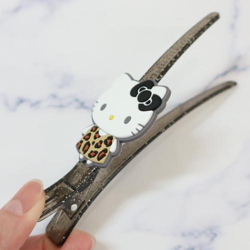 非売品　ハローキティ サンリオ　キャラクターズ　マスコットクリップ　希少 ハローキティ マスコット付きロングクリップ サンリオ 前髪クリップ
