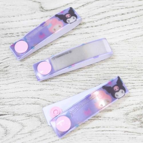 ネームタグ マイメロディ＆クロミ 名札 サンリオ アイプランニング きゅるりーぬ パープル