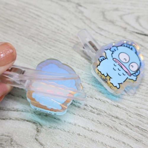 ハンギョドン オーロラアクリルヘアクリップ ヘアアクセ サンリオ 爆買