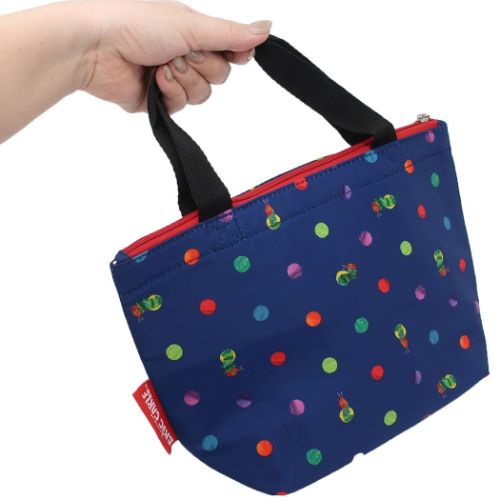 はらぺこあおむし グッズ トートバッグ 絵本キャラクター 保冷ミニトート ドット柄