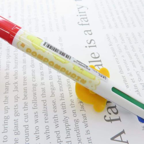 ポムポムプリン サンリオ キャラクター ボールペン マスコット付き4色