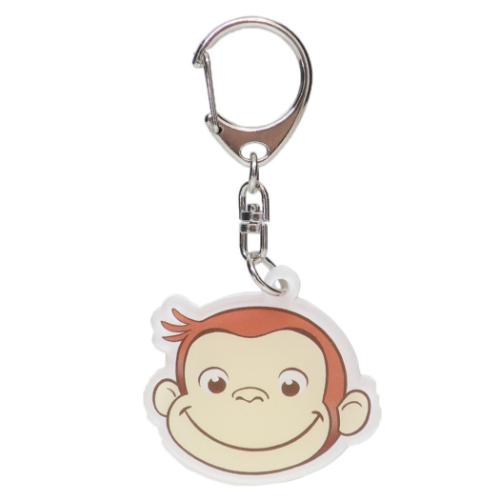 おさるのジョージ グッズ キーホルダー 絵本キャラクター アクリルネームタグS