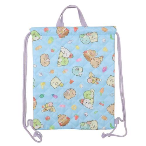 すみっコぐらし グッズ キルトナップサック キャラクター 体操服かばん ブルー 新入学 サンエックス