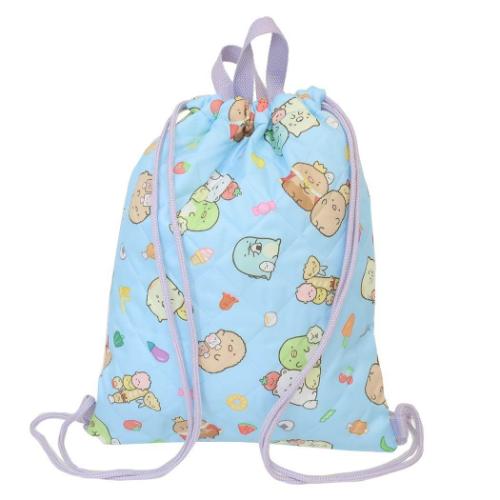 すみっコぐらし グッズ キルトナップサック キャラクター 体操服かばん ブルー 新入学 サンエックス
