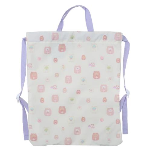 すみっコぐらし 体操服かばん サンエックス ナップサック キャラクター アイボリー 新入学 アイプランニング