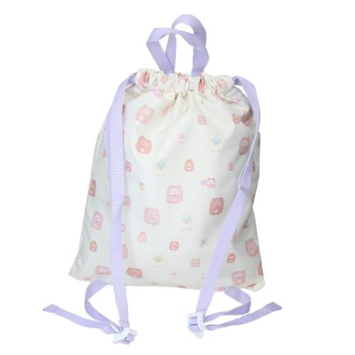 すみっコぐらし 体操服かばん サンエックス ナップサック キャラクター アイボリー 新入学 アイプランニング