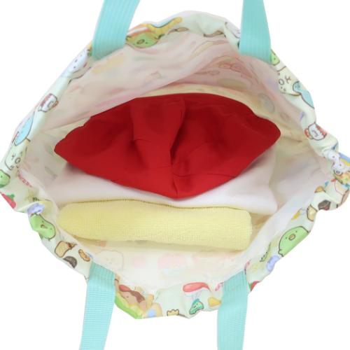すみっコぐらし ナップサック 体操服かばん クリーム 新入学 サンエックス アイプランニング
