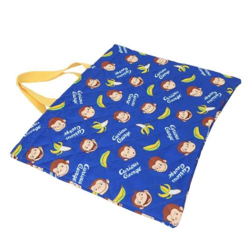 おさるのジョージ キルトレッスンバッグ ジュニアお稽古かばん ブルー