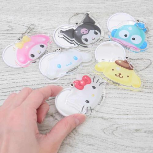 ポムポムプリン グッズ 手鏡 サンリオ キャラクター スライドミラーS