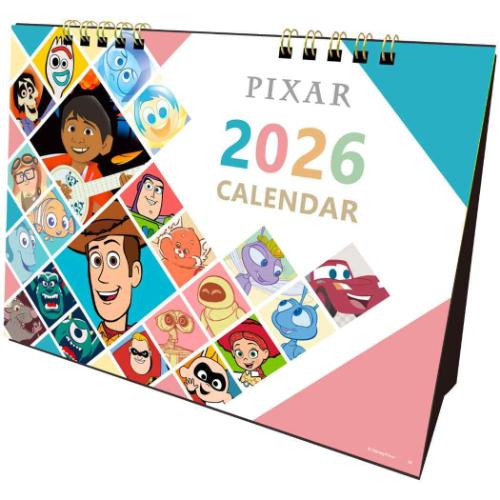 2026Calendar PIXAR 2026年卓上カレンダー ディズニー ピクサー イン