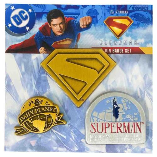 ピンバッチ SUPERMAN スーパーマン ピンバッジ3個セット DC