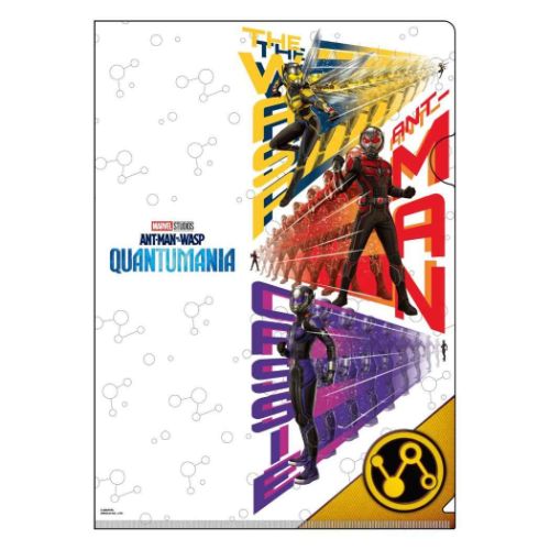シングルクリアファイル A4 クリアフォルダー アントマン＆ワスプ クアントマニア 新入学 MARVEL インロック コレクション文具 映画キャラクター