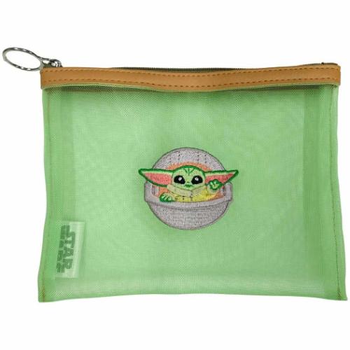 コスメポーチ メッシュポーチ STAR WARS スターウォーズ グローグー Grogu Cutest In The Galaxy インロック