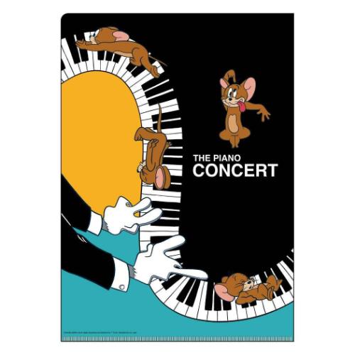 トムとジェリー グッズ A4クリアファイル キャラクター ダイカットクリアファイル PIANO CONCERT