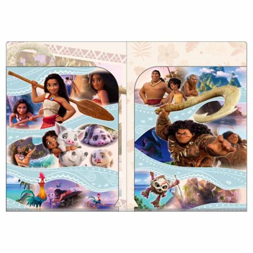 ポケットファイル Wポケットクリアファイル モアナと伝説の海2 新入学