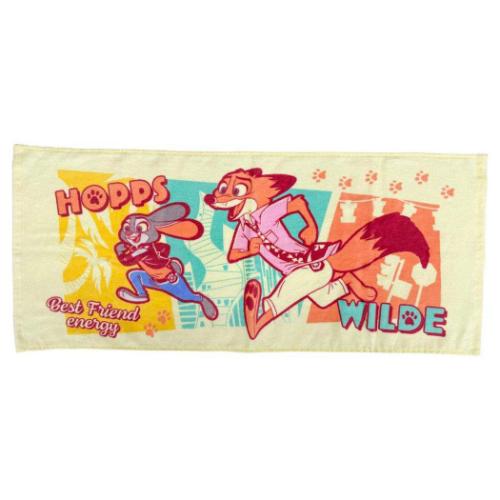 ズートピア フェイスタオル ズートピア2 プリントロングタオル