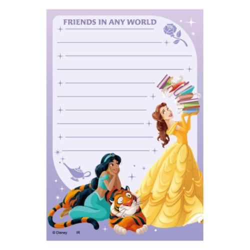ディズニープリンセス メモ帳 パタパタメモ Disney インロック