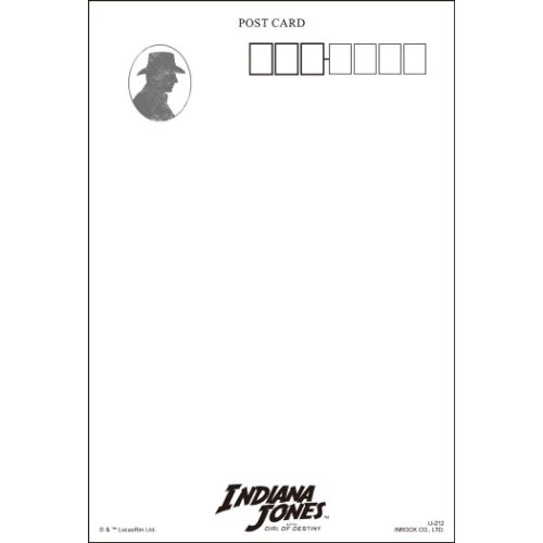 インディ・ジョーンズ ポストカード POSTCARD B : キャラクター