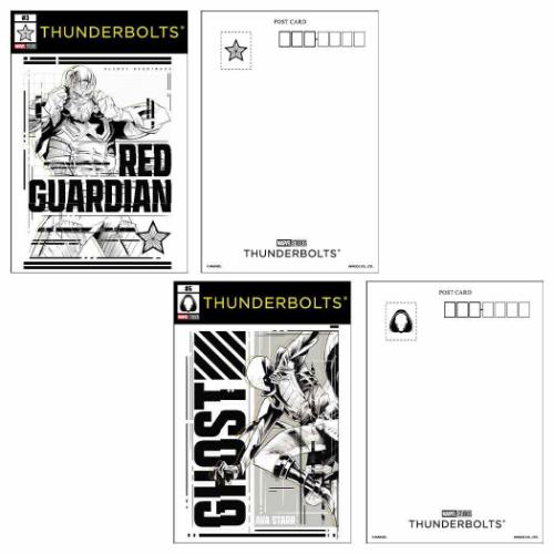 MARVEL（マーベル） ポストカード サンダーボルツ 缶ケース入り