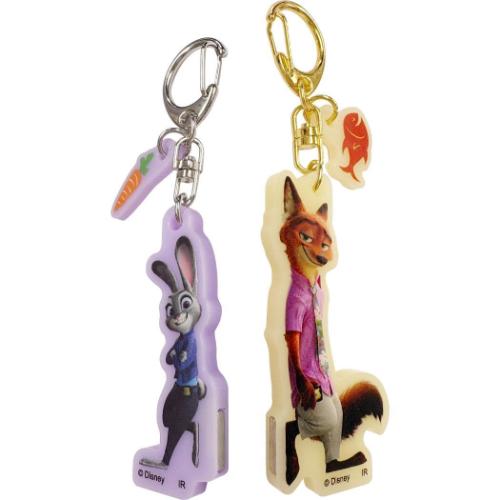 ズートピア キーリング ズートピア2 ペアキーホルダー ディズニー