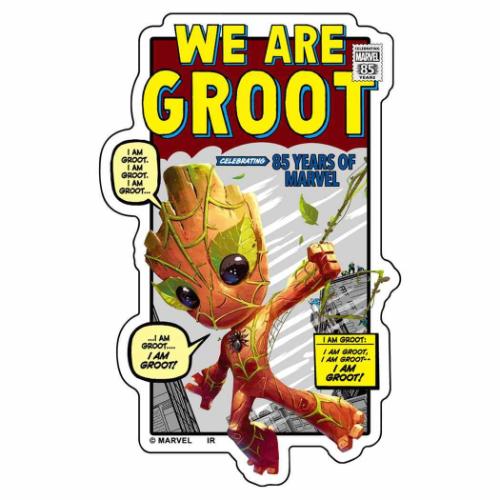 WE ARE GROOT �_�C�J�b�g�X�e�b�J�[ �_�C�J�b�g�V�[�� B MARVEL �L�����N�^�[