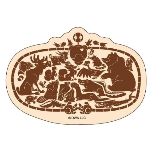 野生の島のロズ 映画キャラクター ダイカットシール ケース入り