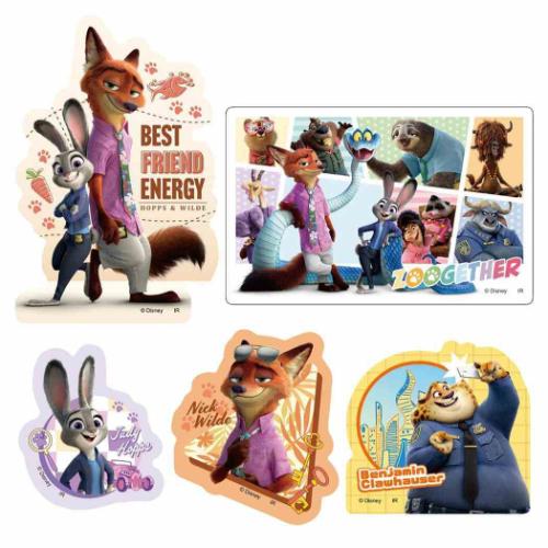ズートピア ダイカットシール ズートピア2 ステッカーセット 5枚入り