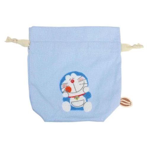 ドラえもん 相良刺繍巾着 巾着袋 ブルー 藤子F不二雄 アニメキャラクター 爆買