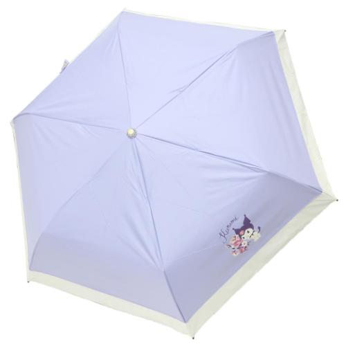 クロミ サンリオ キャラクター 折り畳み傘 晴雨兼用折畳傘　すっきり切替タイプ フラワー 爆買