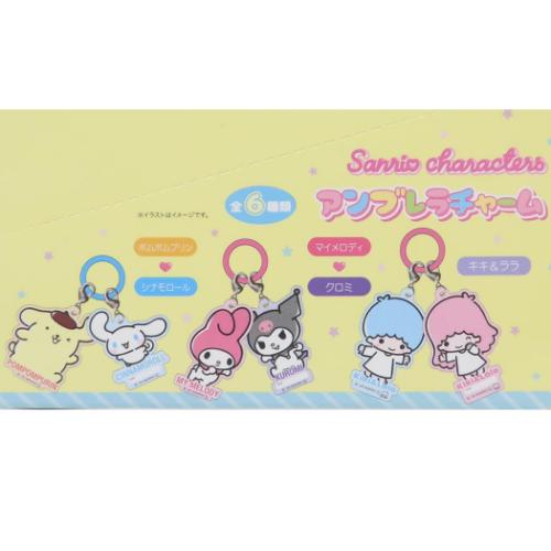 サンリオ - サンリオ 傘マーカー アンブレラマーカー レインコート コンプリート セット 傘マーカー アンブレラチャーム 全6種の内どれか1個 サンリオ