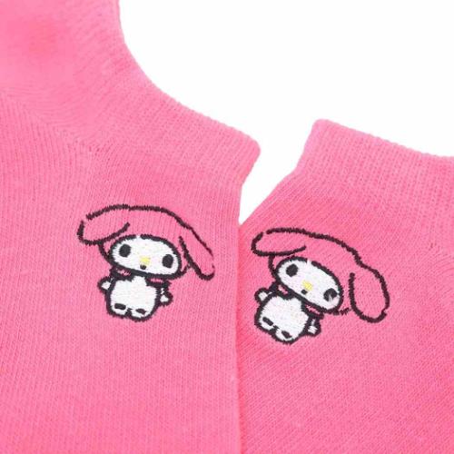 女性用靴下 刺繍スニーカーソックス レディース マイメロディ ビビッド ジェイズプランニング サンリオ