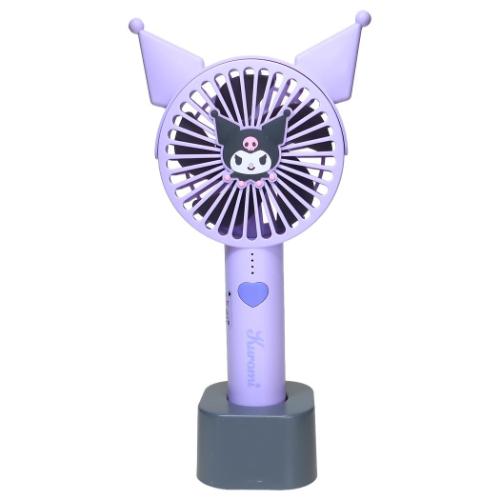 クロミ キャラクター 携帯用扇風機 耳付きスタンドファン