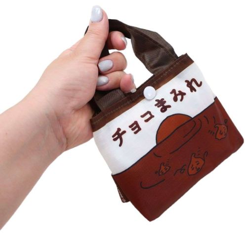 折りたたみショッピングバッグ エコバッグ チョコまみれ カントリーマアム お菓子パッケージ ジェイズプランニング お買い物かばん コンパクト