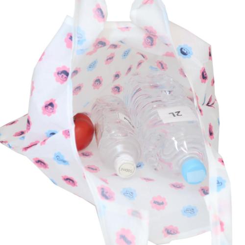 エコバッグ 折りたたみショッピングバッグ 不二家のペコちゃん フラワー ジェイズプランニング お買い物かばん