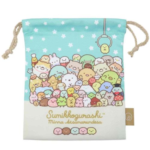 すみっコぐらし グッズ 巾着袋 キャラクター きんちゃくポーチ