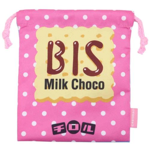 きんちゃくポーチ チロルチョコビス 巾着袋 お菓子パッケージ ジェイズプランニング