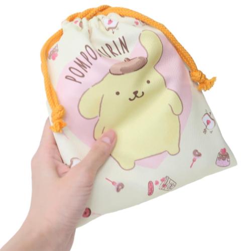 ポムポムプリン 巾着 きんちゃくポーチ サンリオ 巾着袋 キャラクター
