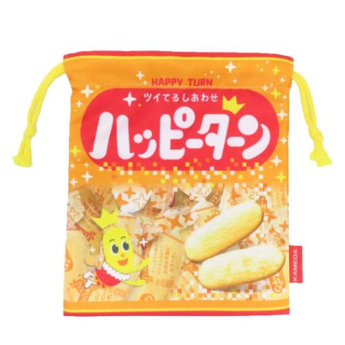 巾着袋 ハッピーターン 巾着 きんちゃくポーチ お菓子パッケージ ジェイズプランニング