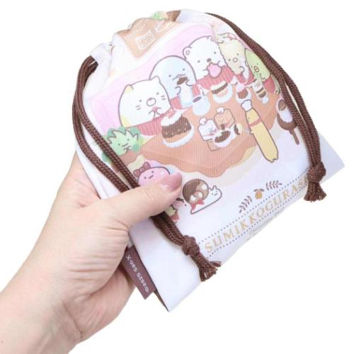 巾着袋 きんちゃくポーチ チョコレートフェア すみっコぐらし サンエックス ジェイズプランニング 新学期準備雑貨 小物入れ キャラクター