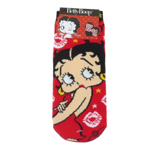 女性用靴下 キャラクタージャガードソックス BETTY BOOP ベティブープ リップ ジェイズプランニング レディースソックス