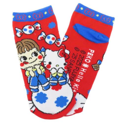 ソックス レディース 女性用靴下 ペコ×ハローキティ サンリオ ジェイズプランニング かわいい キャラクター