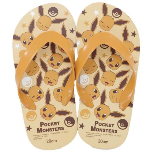 子供用サンダル ビーチサンダル ポケットモンスター ポケモン イーブイ パターン ジェイズプランニング キッズ こども 子ども キャラクター