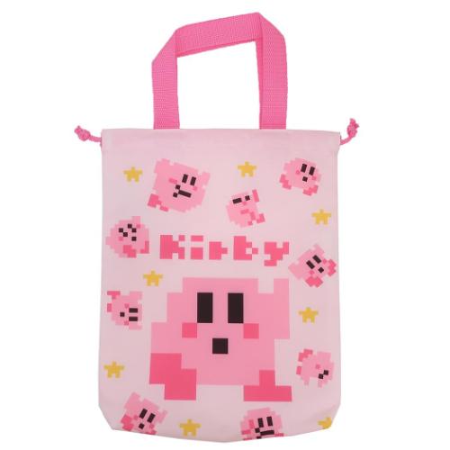 星のカービィx大図まこと グッズ 運動靴かばん キャラクター 巾着シューズバッグ ピンク