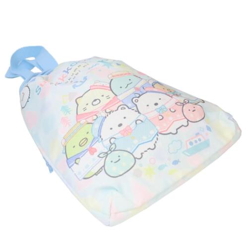 すみっコぐらし 運動靴かばん 巾着シューズバッグ しろくまのふるさと サンエックス ジェイズプランニング 新学期準備雑貨 シューズケース 抗菌 撥水