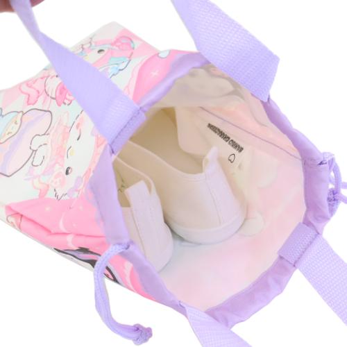 運動靴かばん 巾着シューズバッグ カフェ[学童] サンリオキャラクターズ サンリオ ジェイズプランニング 新学期準備雑貨 シューズケース 抗菌 撥水