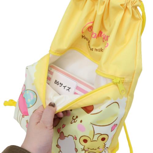 ポムポムプリン 巾着ナップサック サンリオ ナップサック キャラクター ハグ[学童]