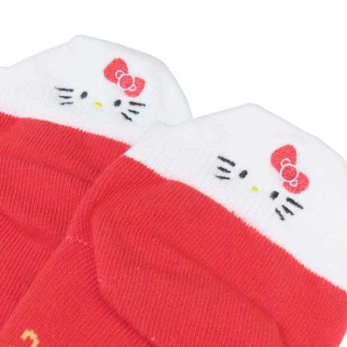 女性用靴下 刺繍ヒールソックス フレンズ ハローキティ サンリオ ジェイズプランニング かわいい キャラクター