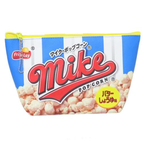 コスメポーチ マイクポップコーン 舟形ポーチ お菓子パッケージ かわいい 小物入れ